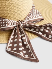 River Island Polka Dot Band Fedora Hat - Imagen 3 de 3
