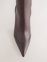 Marrón chocolate - Botines con puntera de punta fina de Forever Comfort® - Imagen 2 de 3