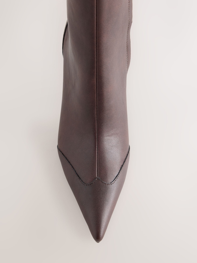 Marrón chocolate - Botines con puntera de punta fina de Forever Comfort® - Imagen 2 de 3 Marrón chocolate - Botines con puntera de punta fina de Forever Comfort® - Imagen 2 de 3