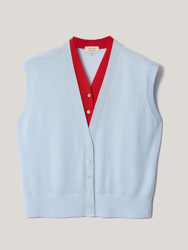 Jigsaw Merino Doppellagen Pullover - Bild 5 von 5