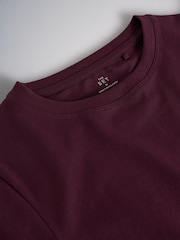 The Set 4 Pack Long Sleeve Cropped T-Shirts Burgundy Red/Navy Blue/Pink/White - Image 11 of 11