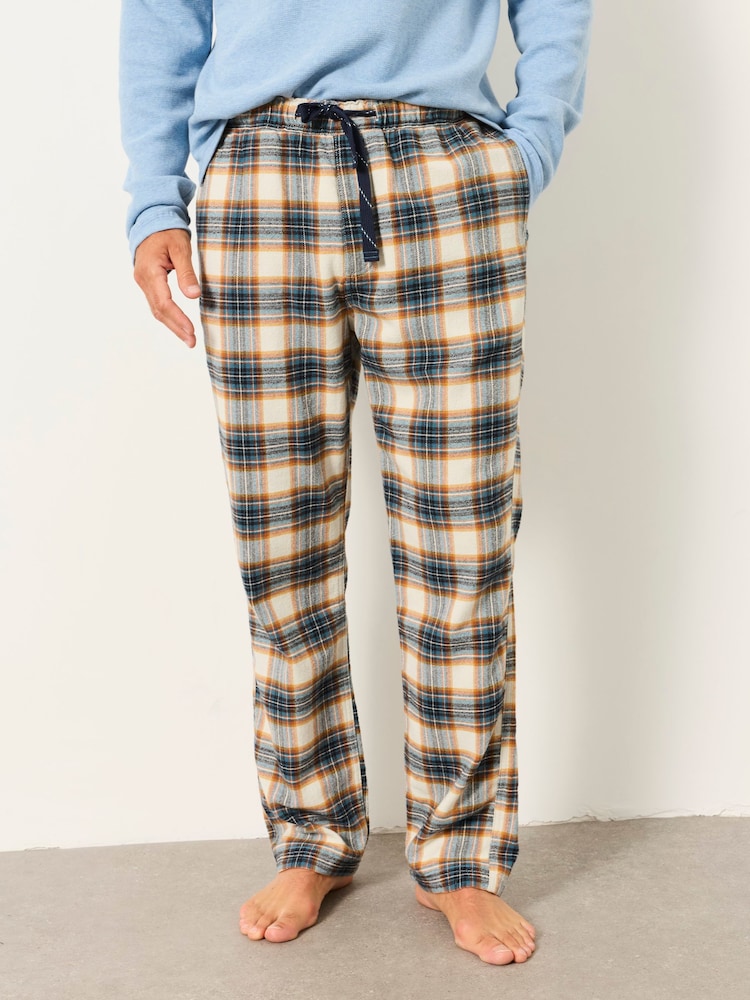 FatFace Milton Natural Check Pyjama Bottom - Image 1 of 4 FatFace Milton Natural Check Pyjama Bottom - Image 1 of 4