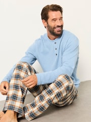 FatFace Milton Natural Check Pyjama Bottom - Image 3 of 4