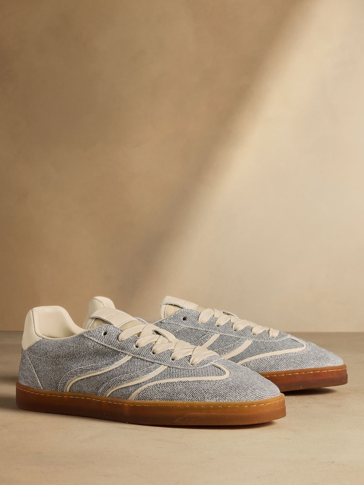 Russell & Bromley Blue Suede Northflete Laceup Shoes - Image 1 of 7
