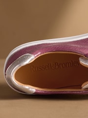 Russell & Bromley Mauve Purple Park Up Laceless Flatform Trainers - Image 5 of 7