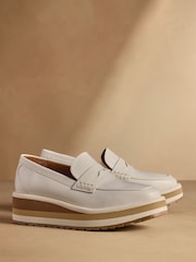 Oatmeal - Russell & Bromley Blakelow Flatform Loafers - Imaginea 1 din 7