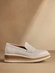 Oatmeal - Russell & Bromley Blakelow Flatform Loafers - Imaginea 2 din 7