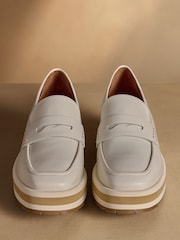 Oatmeal - Russell & Bromley Blakelow Flatform Loafers - Imaginea 3 din 7