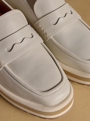 Oatmeal - Russell & Bromley Blakelow Flatform Loafers - Imaginea 4 din 7