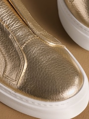 Russell & Bromley Gold Park Mid Flatform Laceless Trainers - Image 4 of 7