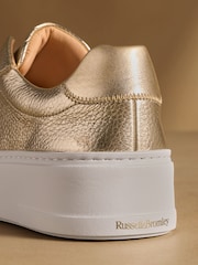 Russell & Bromley Gold Park Mid Flatform Laceless Trainers - Image 6 of 7