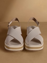 Russell & Bromley Neutral Blakelow Flatform Sandals - Image 3 of 7