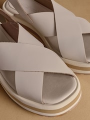 Russell & Bromley Neutral Blakelow Flatform Sandals - Image 4 of 7