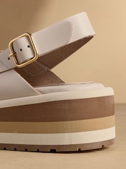 Russell & Bromley Neutral Blakelow Flatform Sandals - Image 6 of 7