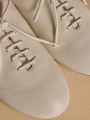 Russell & Bromley Oatmeal Tabley Lace Up Shoes - Image 4 of 7