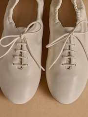 Russell & Bromley Oatmeal Tabley Lace Up Shoes - Image 7 of 7