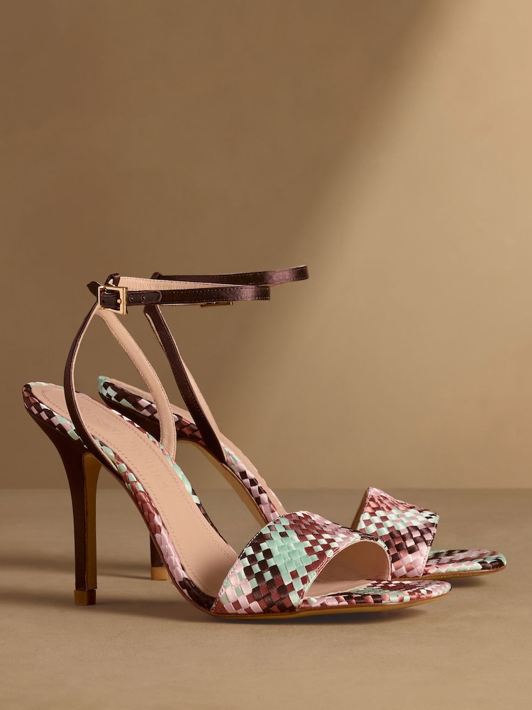 Russell & Bromley Snake Superstow Heeled Sandals - Image 1 of 7