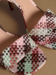 Russell & Bromley Snake Superstow Heeled Sandals - Image 4 of 7