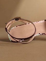 Russell & Bromley Snake Superstow Heeled Sandals - Image 5 of 7