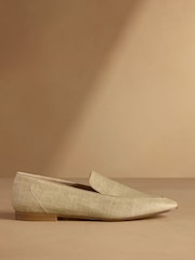 Russell & Bromley Neutral Carden Chisel Toe Loafers - Image 2 of 7