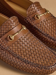 Russell & Bromley Tan Brown Cubeck Driver Shoes - Image 5 of 7