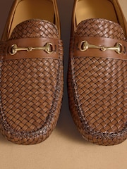 Russell & Bromley Tan Brown Cubeck Driver Shoes - Image 7 of 7