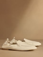 Russell & Bromley Oatmeal Tabley Loafers - Image 1 of 7
