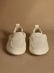 Russell & Bromley Oatmeal Tabley Loafers - Image 3 of 7