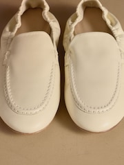 Russell & Bromley Oatmeal Tabley Loafers - Image 4 of 7