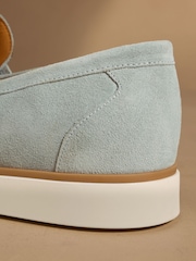 Russell & Bromley Light Blue Benny Loafers - Image 6 of 7