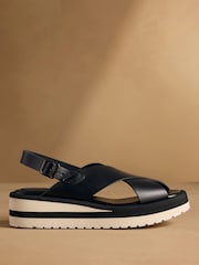 Russell & Bromley Black Blakelow Flatform Sandals - Image 2 of 7