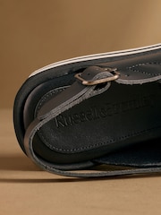 Russell & Bromley Black Blakelow Flatform Sandals - Image 5 of 7