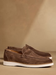 Russell & Bromley Brown Benny Loafers - Image 1 of 7