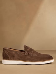 Russell & Bromley Brown Benny Loafers - Image 2 of 7