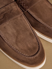 Russell & Bromley Brown Benny Loafers - Image 4 of 7