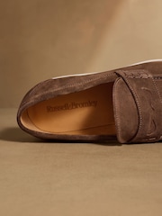 Russell & Bromley Brown Benny Loafers - Image 5 of 7