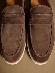 Russell & Bromley Brown Benny Loafers - Image 7 of 7