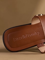 Russell & Bromley Tan Brown Newby Hardware Sandals - Image 5 of 7