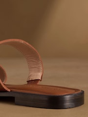 Russell & Bromley Tan Brown Newby Hardware Sandals - Image 6 of 7