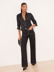 Negro - Camisa popelina Lipsy - Imagen 3 de 4