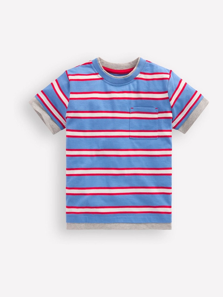 Boden Blue Double Layer T-Shirt - Image 1 of 3