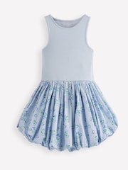Boden Blue Bubble Hem Rib Dress - Image 1 of 3