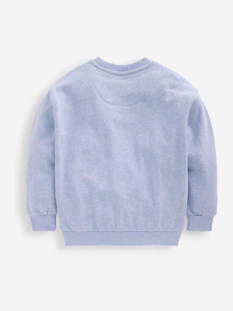Boden Blue Bobbie Appliqué Sweatshirt - Image 2 of 3
