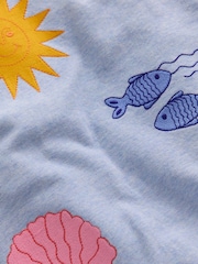 Boden Blue Bobbie Appliqué Sweatshirt - Image 3 of 3