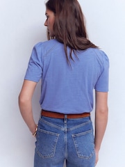 Boden Blue Bea Short Sleeve Shirt - Image 3 of 5