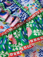 Boden Blue Frill Peplum Swimsuit - Image 3 of 3