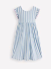 Boden Blue Bow Back Jersey Dress - Image 1 of 3