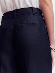 Boden Blue Bloomsbury Linen Trousers - Image 2 of 6