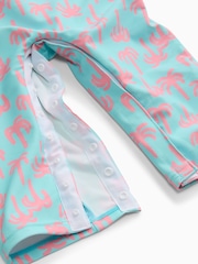 ブルー - KIDLY by MORI Front Zip Sunsafe Swimsuit - 画像 6 / 6