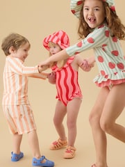 KIDLY by MORI Orange Board Swim Shorts - Image 3 of 6